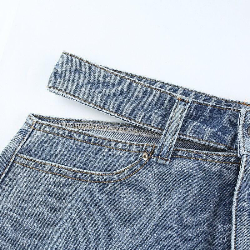 Y2K Grunge Hollow Out Skirt - Retro 90s Fashion, Summer Y2K Outfits, Gothic Y2K Style