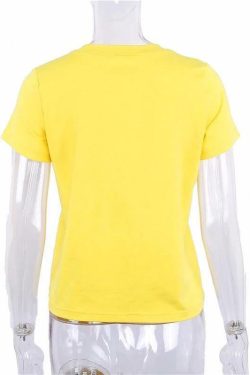 Y2K Grunge Honey T-Shirt - Retro 90s Fashion, Summer Y2K Outfits, Pastel Goth Style