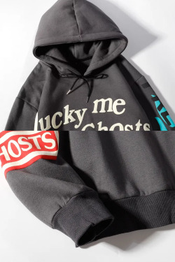 Y2K Grunge Hoodie - Lucky Me I See Ghosts | 90s Retro, Y2K Fashion, Summer & Party Outfits
