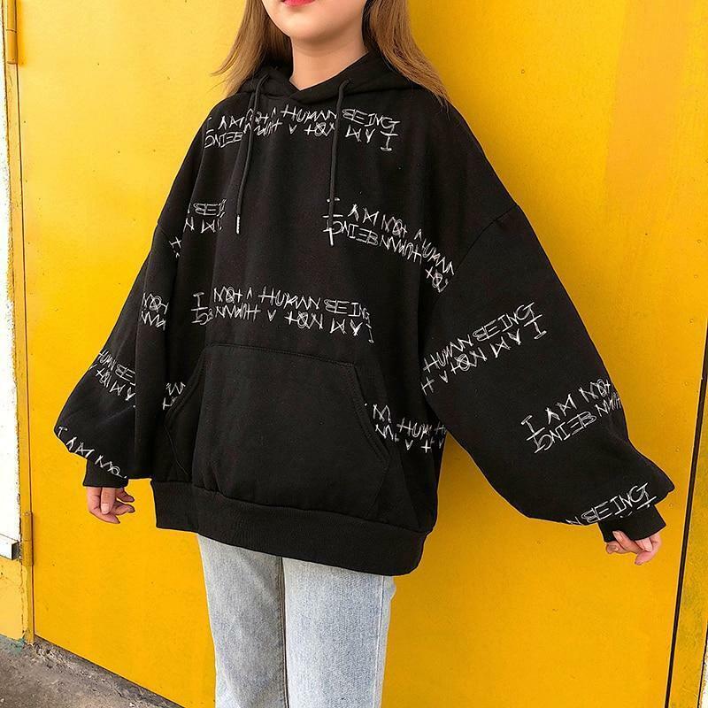 Y2K Grunge Hoodie - Retro 90s Fashion, Y2K Summer Outfits, Gothic Y2K, Y2K Club &