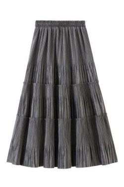 Y2K Grunge Indie Ruffle Maxi Skirt - Retro 90s Summer Outfit, Pastel Goth, Y2K Fashion