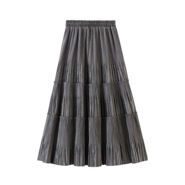 Y2K Grunge Indie Ruffle Maxi Skirt - Retro 90s Summer Outfit, Pastel Goth, Y2K Fashion