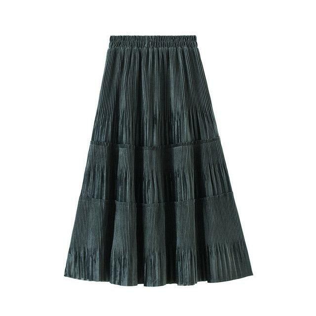 Y2K Grunge Indie Ruffle Maxi Skirt - Retro 90s Summer Outfit, Pastel Goth, Y2K Fashion
