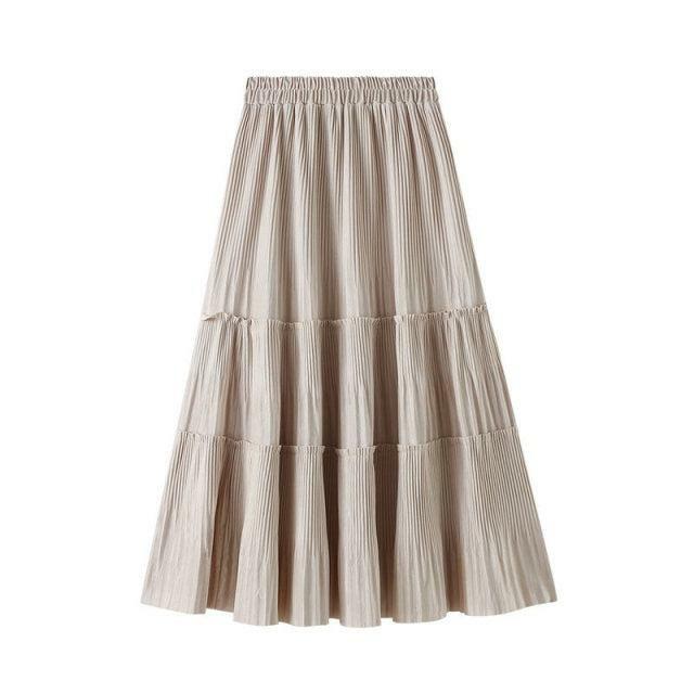 Y2K Grunge Indie Ruffle Maxi Skirt - Retro 90s Summer Outfit, Pastel Goth, Y2K Fashion