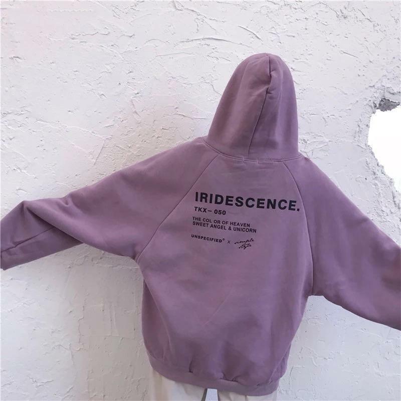 Y2K Grunge Iridescent Hoodie - Retro 90s Fashion, Summer Outfits, and Pastel Goth Style