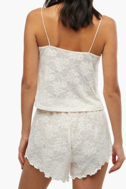 Y2K Grunge Jagger Lace Short Set - Retro 90s Summer Outfit, Pastel Goth, Y2K Party Look