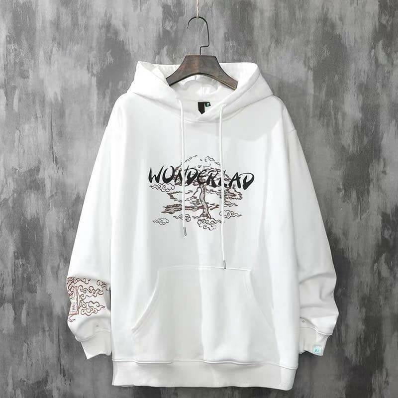 Y2K Grunge Japanese Landscape Hoodie - Retro 90s Fashion, Summer Y2K Outfits, Pastel Goth Style
