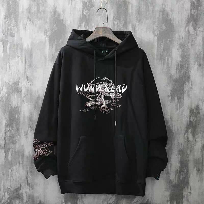 Y2K Grunge Japanese Landscape Hoodie - Retro 90s Fashion, Summer Y2K Outfits, Pastel Goth Style