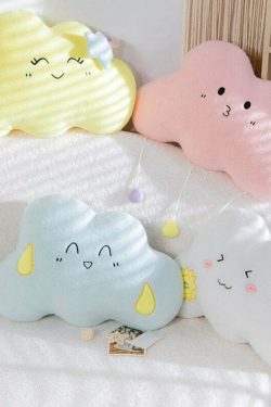 Y2K Grunge Kawaii Cloud Plush Pillow - Retro 90s Summer Outfit Accessory for Y2K Fashion