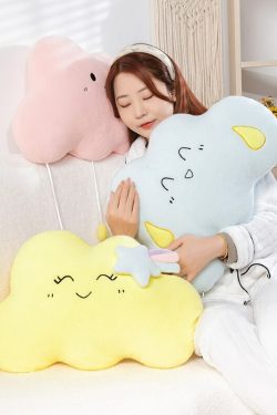 Y2K Grunge Kawaii Cloud Plush Pillow - Retro 90s Summer Outfit Accessory for Y2K Fashion