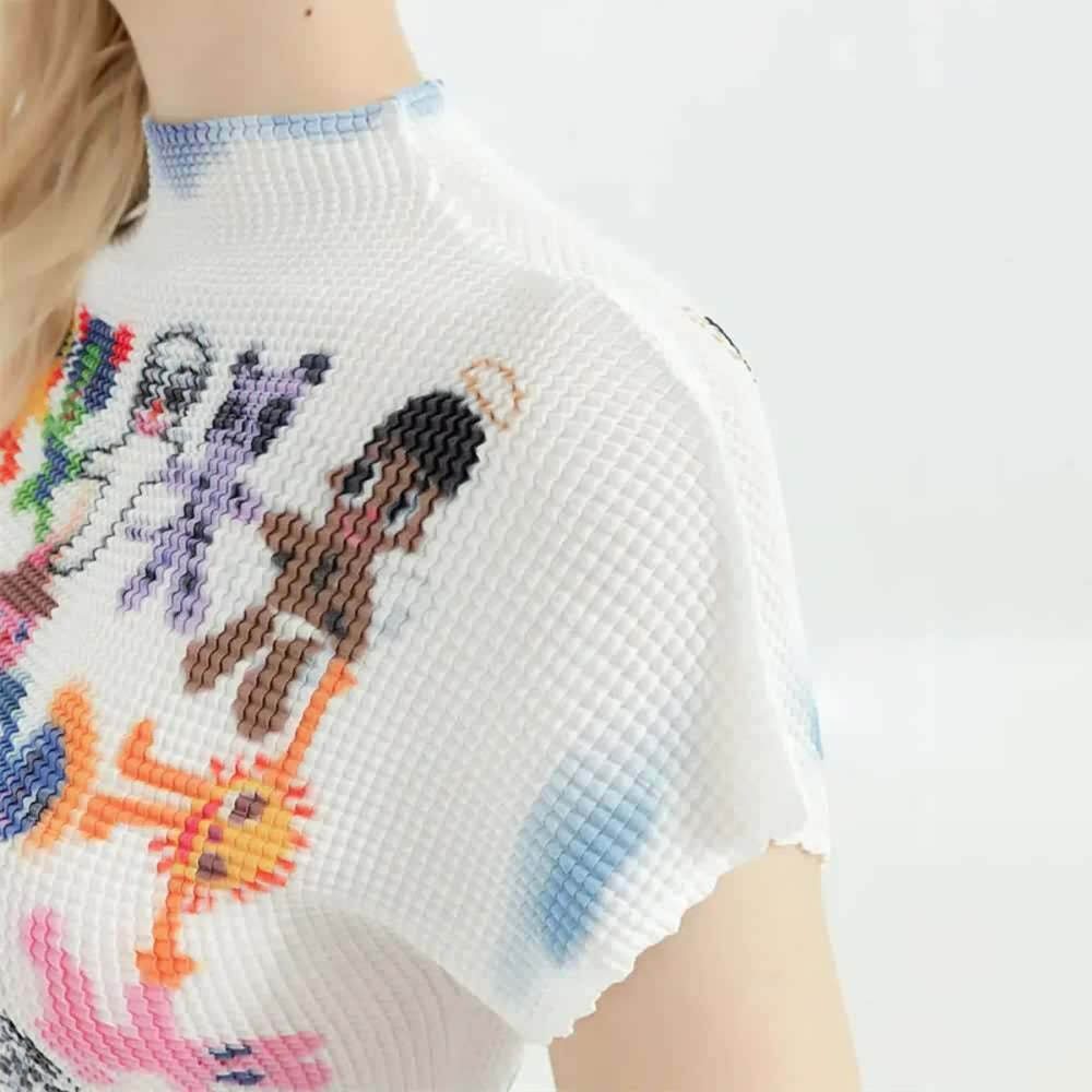 Y2K Grunge Kawaii Harajuku Cartoon T-Shirt - Retro 90s Summer Outfit, Pastel Goth Style