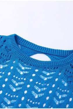Y2K Grunge Knit Mini Dress - 90s Fashion, Retro Summer Outfit, Y2K Party & Club Style