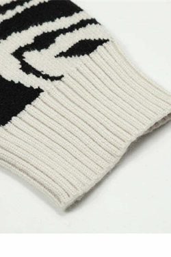 Y2K Grunge Knit Sweater - Retro 90s Fashion, Pastel Goth, Summer Y2K Outfits