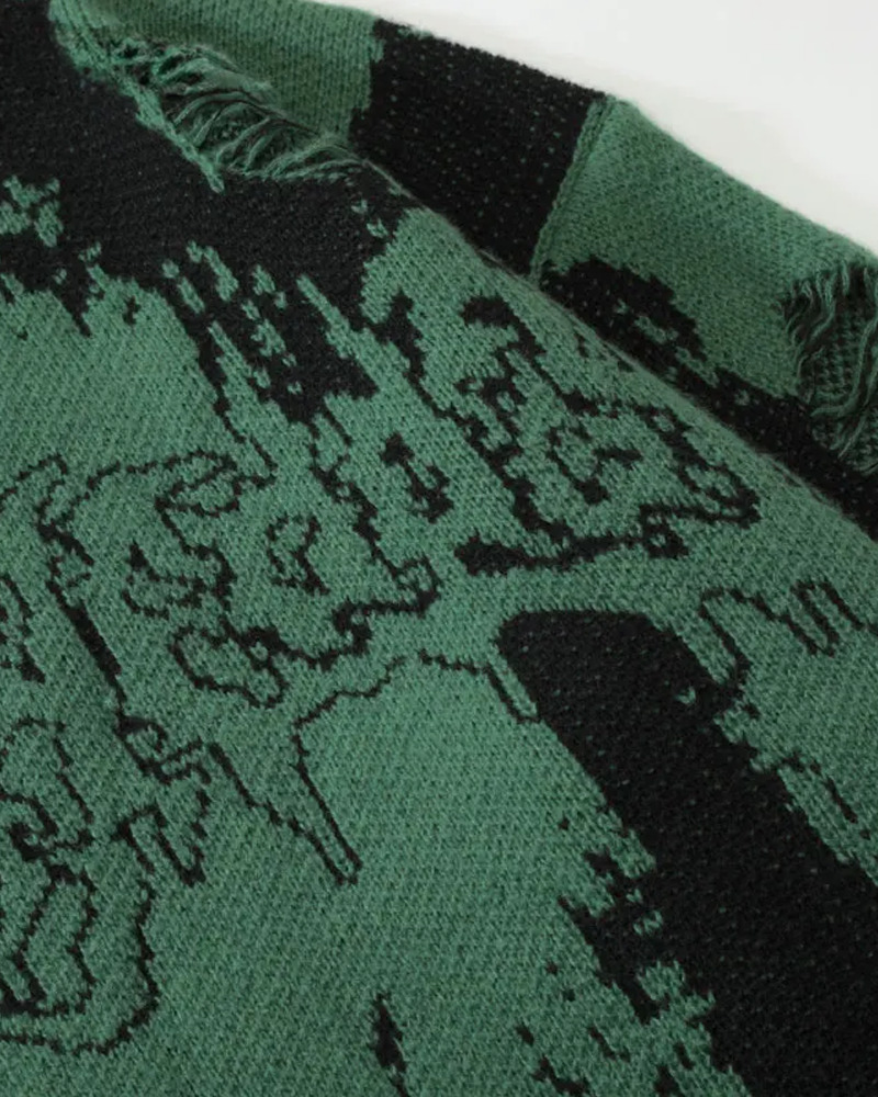 Y2K Grunge Knit Sweater - Retro 90s Fashion, Summer Outfits, and Pastel Goth Style