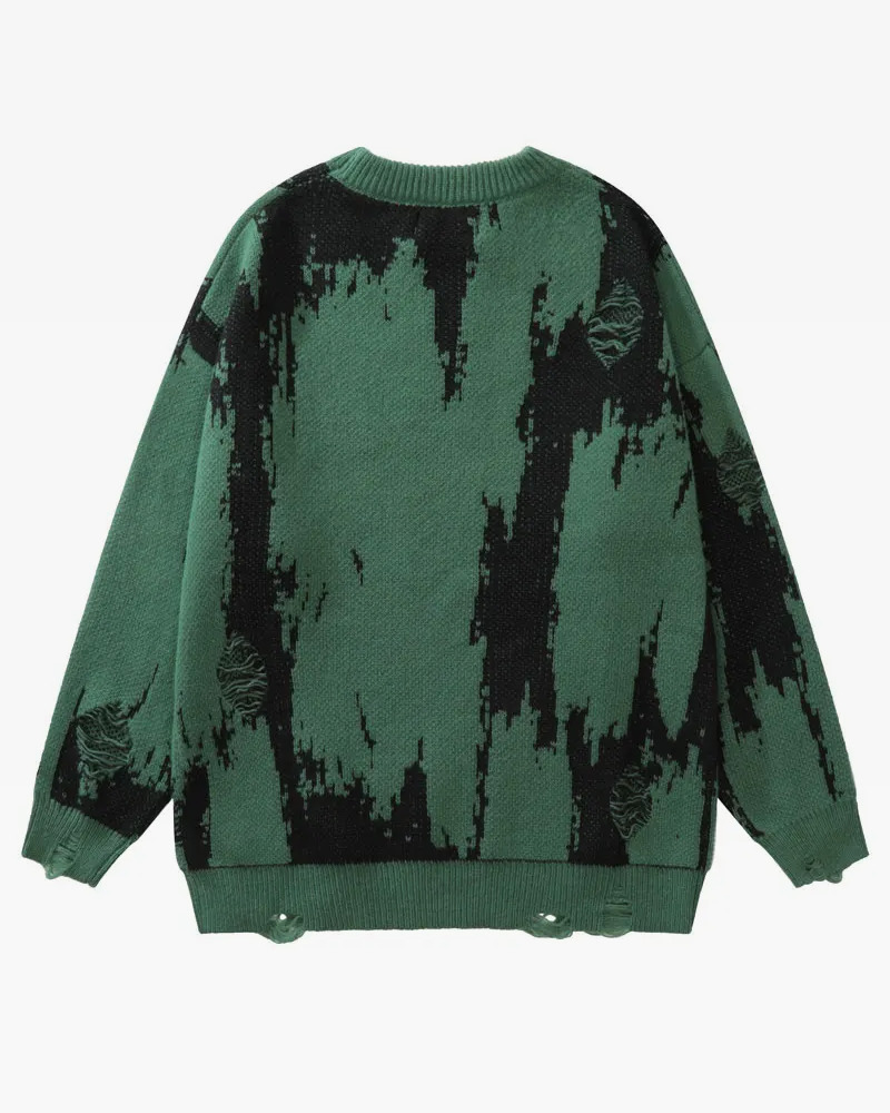 Y2K Grunge Knit Sweater - Retro 90s Fashion, Summer Outfits, and Pastel Goth Style