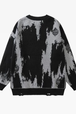 Y2K Grunge Knit Sweater - Retro 90s Fashion, Summer Outfits, and Pastel Goth Style