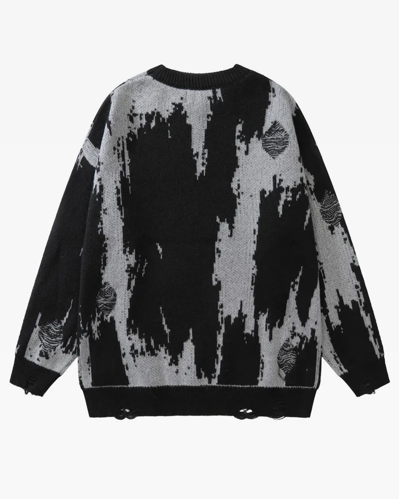 Y2K Grunge Knit Sweater - Retro 90s Fashion, Summer Outfits, and Pastel Goth Style
