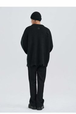 Y2K Grunge Knit Sweater - Retro 90s Fashion, Summer Y2K Outfits, Pastel Goth Style