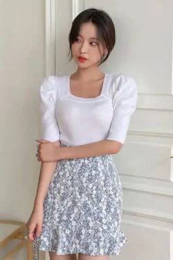 Y2K Grunge Knit Top - Retro 90s Fashion, Summer Y2K Outfits, Baby Tees, and Pastel Goth Style
