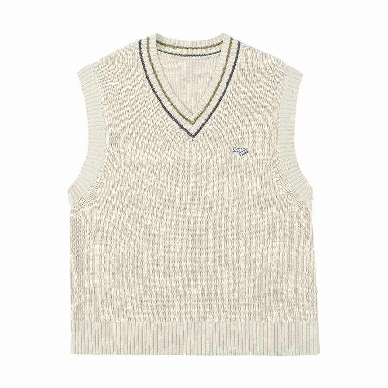 Y2K Grunge Knitted Vest - Retro 90s Summer Outfit, Pastel Goth, Y2K Club & Party Fashion