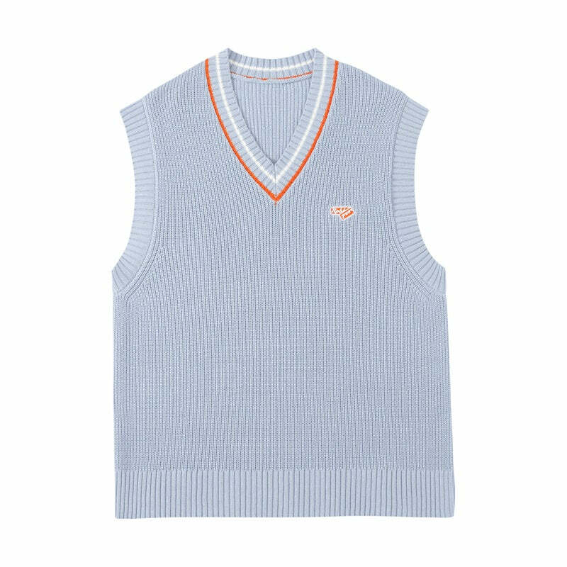 Y2K Grunge Knitted Vest - Retro 90s Summer Outfit, Pastel Goth, Y2K Club & Party Fashion
