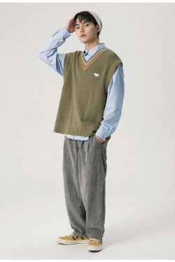 Y2K Grunge Knitted Vest - Retro 90s Summer Outfit, Pastel Goth, Y2K Club & Party Fashion
