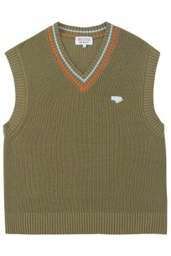 Y2K Grunge Knitted Vest - Retro 90s Summer Outfit, Pastel Goth, Y2K Club & Party Fashion