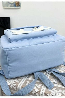 Y2K Grunge Korean Stars School Backpack - 90s Retro Style, Pastel Goth, Y2K Fashion