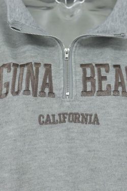 Y2K Grunge Laguna Beach Sweater - Retro 90s Fashion, Summer Y2K Outfits, Pastel Goth Style