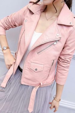 Y2K Grunge Leather Jacket - 90s Fashion, Retro Style, Y2K Summer Outfits, Gothic Y2K Vibes