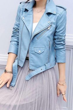 Y2K Grunge Leather Jacket - 90s Fashion, Retro Style, Y2K Summer Outfits, Gothic Y2K Vibes