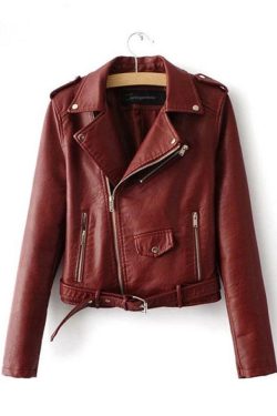 Y2K Grunge Leather Jacket - 90s Fashion, Retro Style, Y2K Summer Outfits, Gothic Y2K Vibes