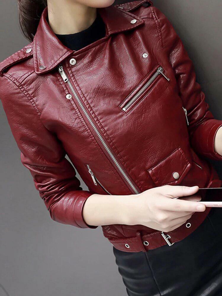 Y2K Grunge Leather Jacket - 90s Fashion, Retro Style, Y2K Summer Outfits, Gothic Y2K Vibes