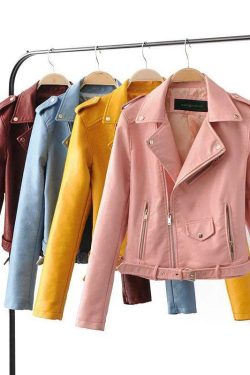 Y2K Grunge Leather Jacket - 90s Fashion, Retro Style, Y2K Summer Outfits, Gothic Y2K Vibes