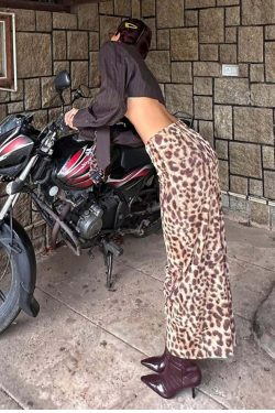 Y2K Grunge Leopard Mesh Maxi Skirt - Retro 90s Summer Outfit, Gothic Y2K Fashion