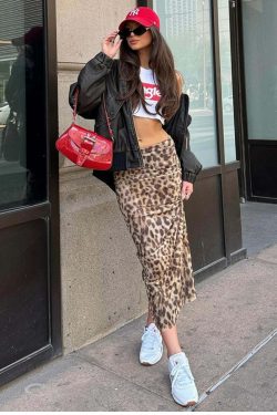 Y2K Grunge Leopard Mesh Maxi Skirt - Retro 90s Summer Outfit, Gothic Y2K Fashion