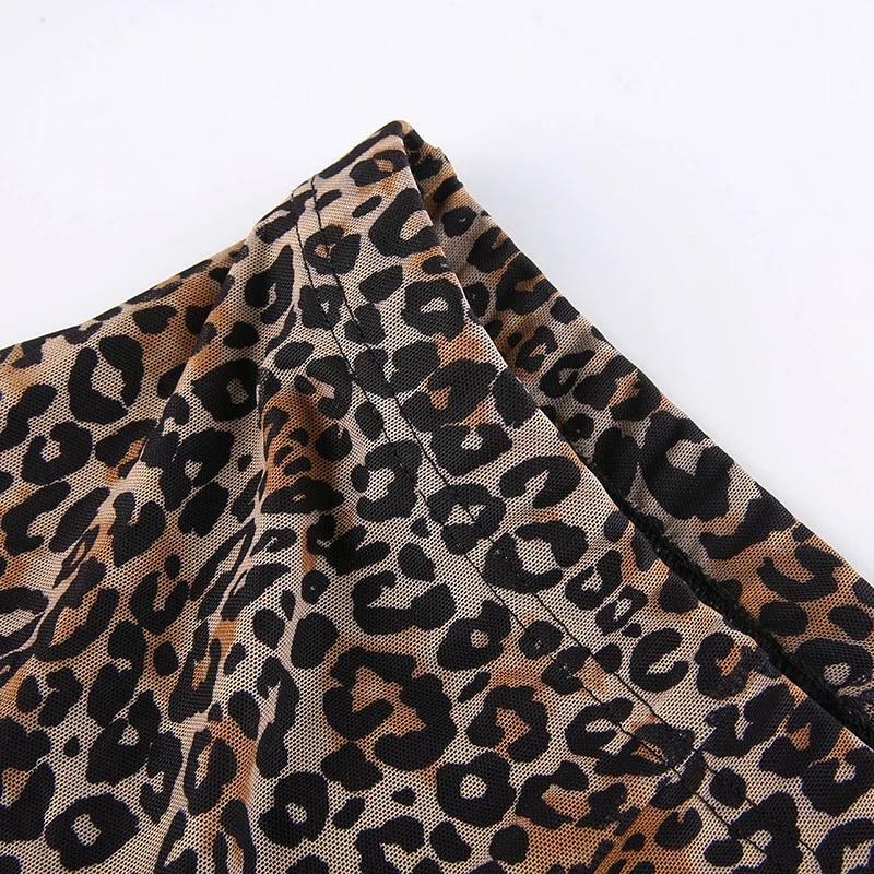 Y2K Grunge Leopard Pants - Retro 90s Summer Outfit, Perfect for Y2K Party & Club Nights