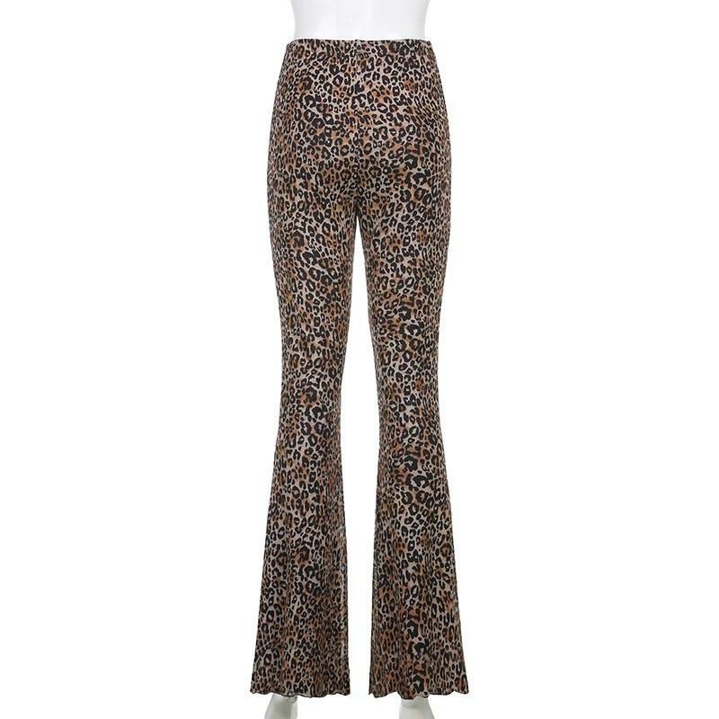 Y2K Grunge Leopard Pants - Retro 90s Summer Outfit, Perfect for Y2K Party & Club Nights