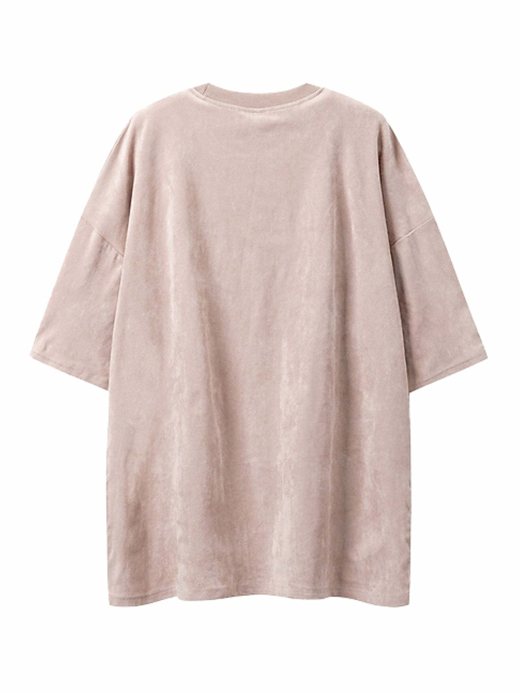Y2K Grunge Letter Print Cotton T-Shirt - Retro 90s Summer Outfit, Pastel Goth, Y2K Fashion