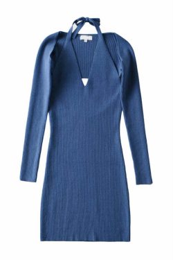 Y2K Grunge Long-Sleeved Mini Dress - Retro 90s Fashion, Summer Party & Club Outfits