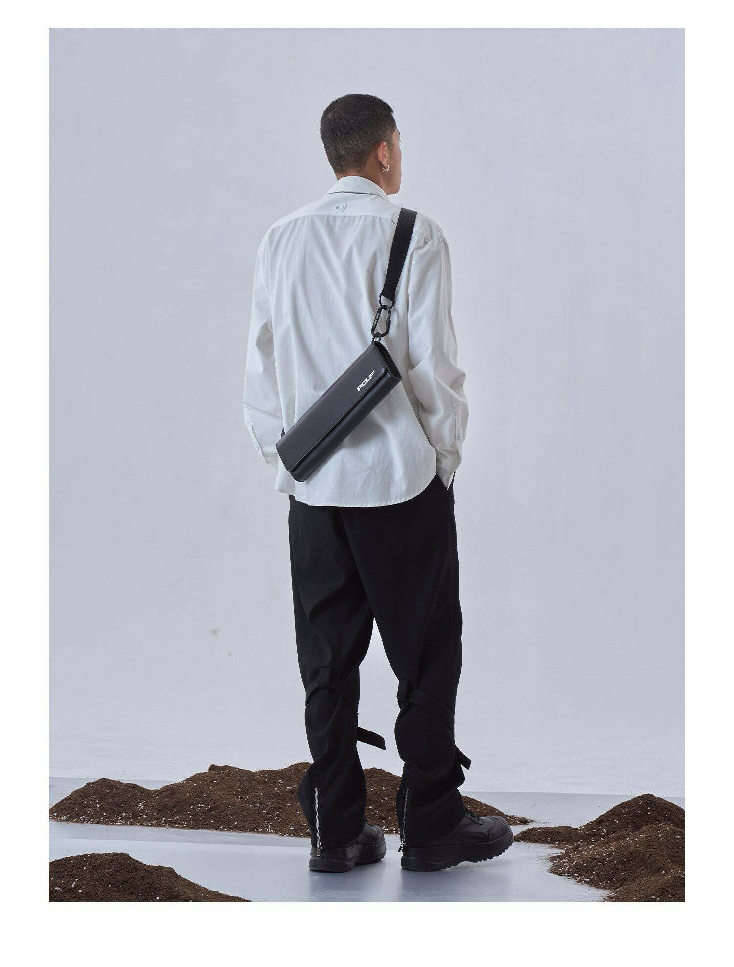 Y2K Grunge Long Satchel Bag - Retro 90s Fashion, Y2K Summer Outfits, Gothic Y2K Style