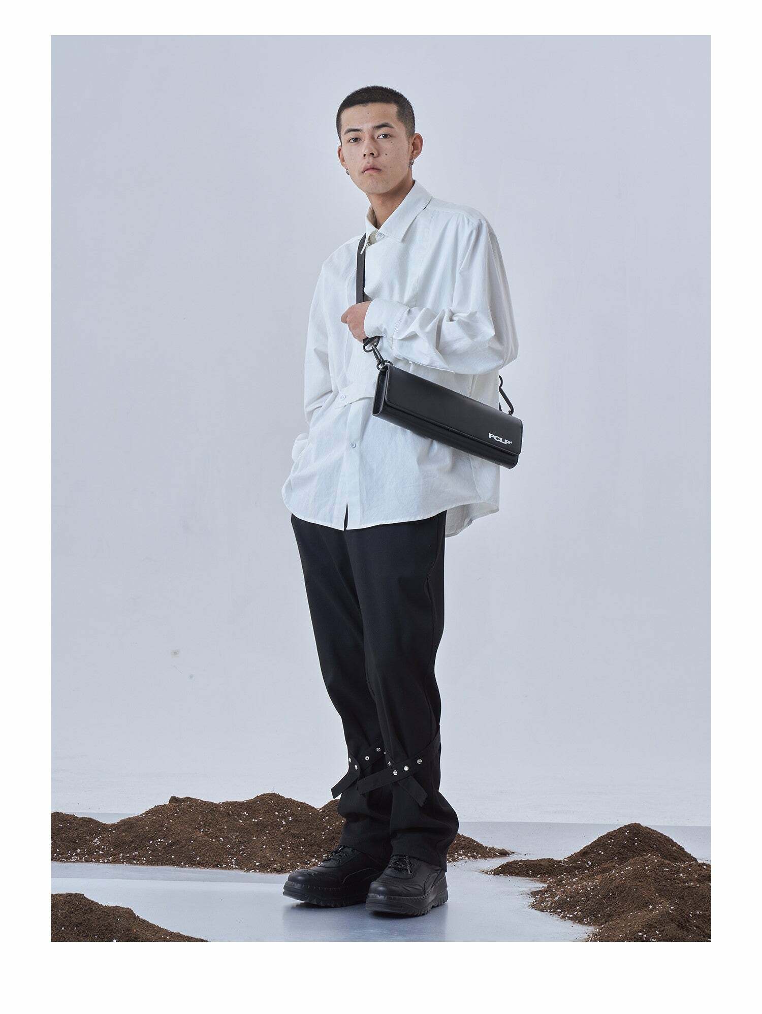 Y2K Grunge Long Satchel Bag - Retro 90s Fashion, Y2K Summer Outfits, Gothic Y2K Style