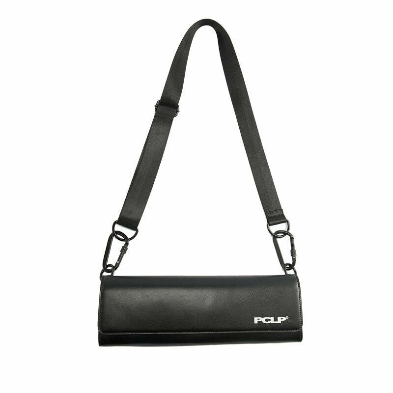 Y2K Grunge Long Satchel Bag - Retro 90s Fashion, Y2K Summer Outfits, Gothic Y2K Style