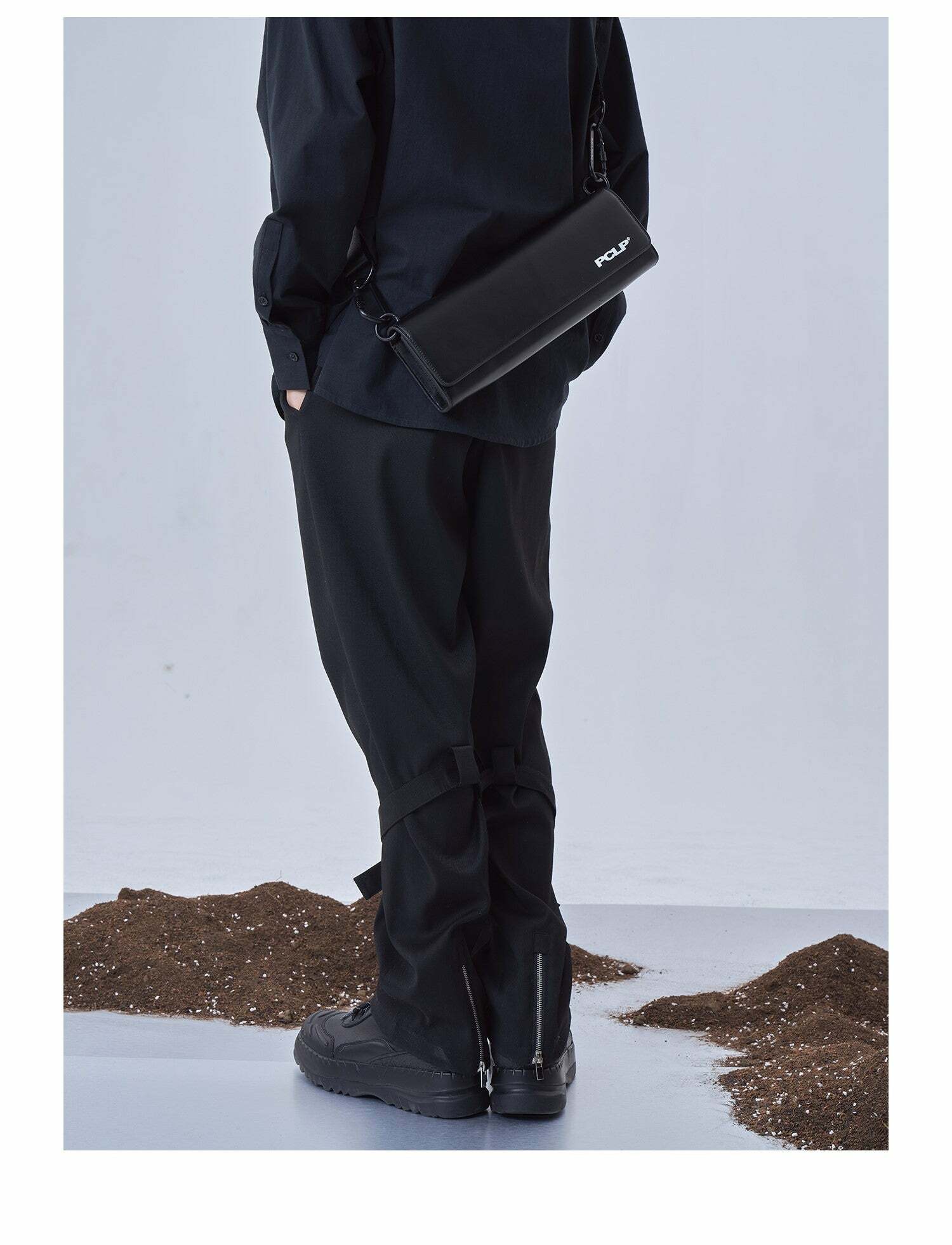 Y2K Grunge Long Satchel Bag - Retro 90s Fashion, Y2K Summer Outfits, Gothic Y2K Style