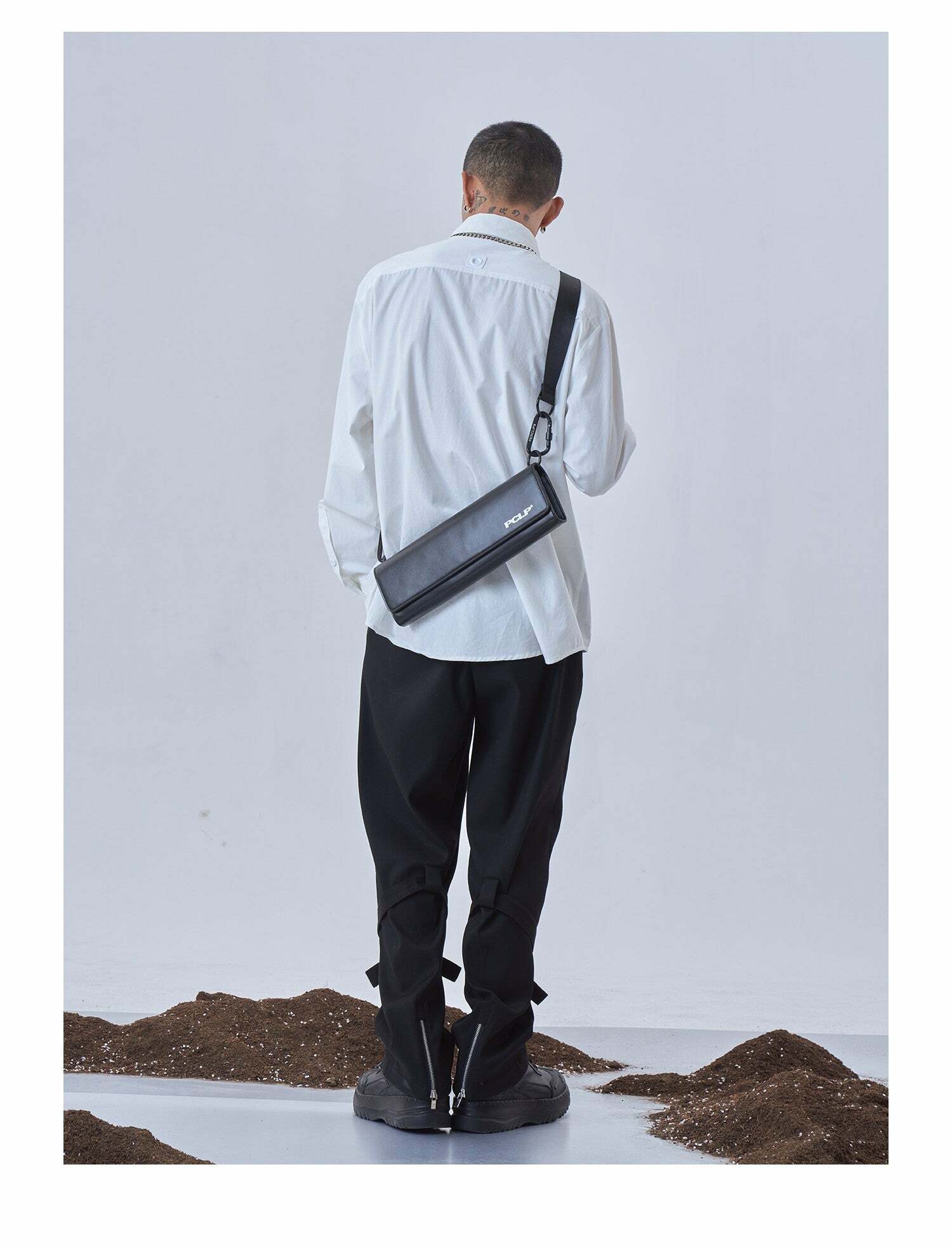 Y2K Grunge Long Satchel Bag - Retro 90s Fashion, Y2K Summer Outfits, Gothic Y2K Style