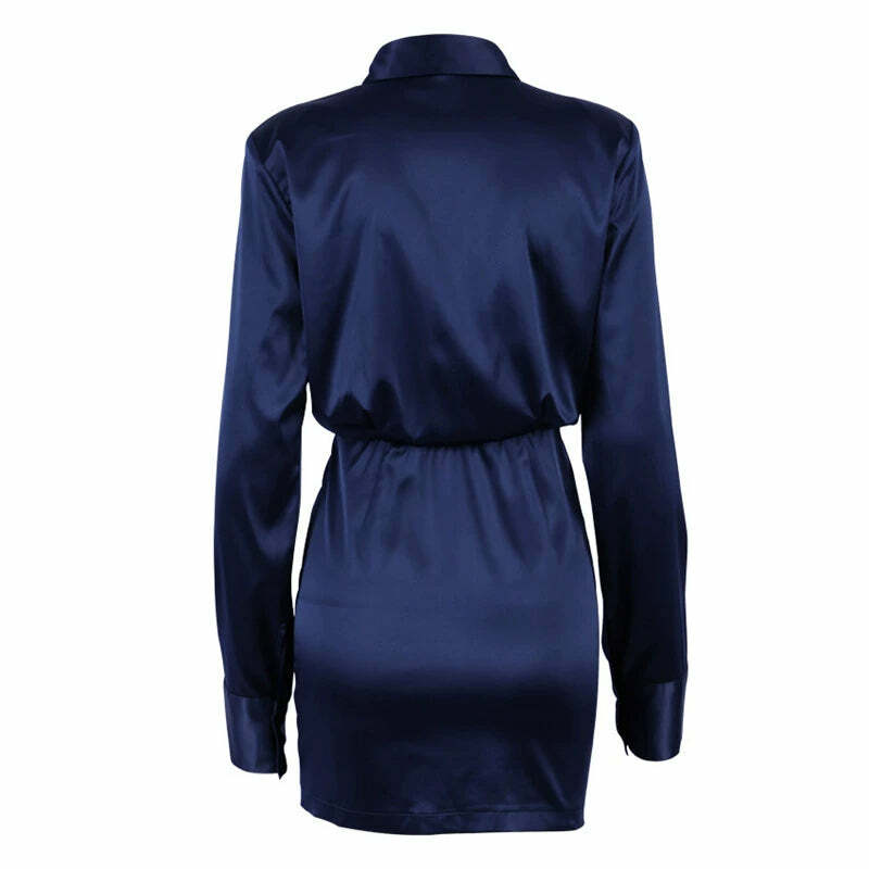 Y2K Grunge Long Sleeve Shirt Dress - Retro 90s Fashion, Summer Outfits, and Party Looks