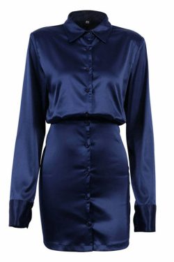 Y2K Grunge Long Sleeve Shirt Dress - Retro 90s Fashion, Summer Outfits, and Party Looks