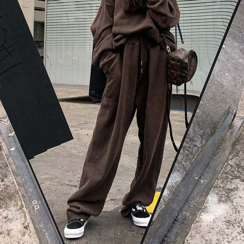 Y2K Grunge Loose Sweatpants - Retro 90s Fashion, Summer Y2K Outfits, Gothic Y2K Style
