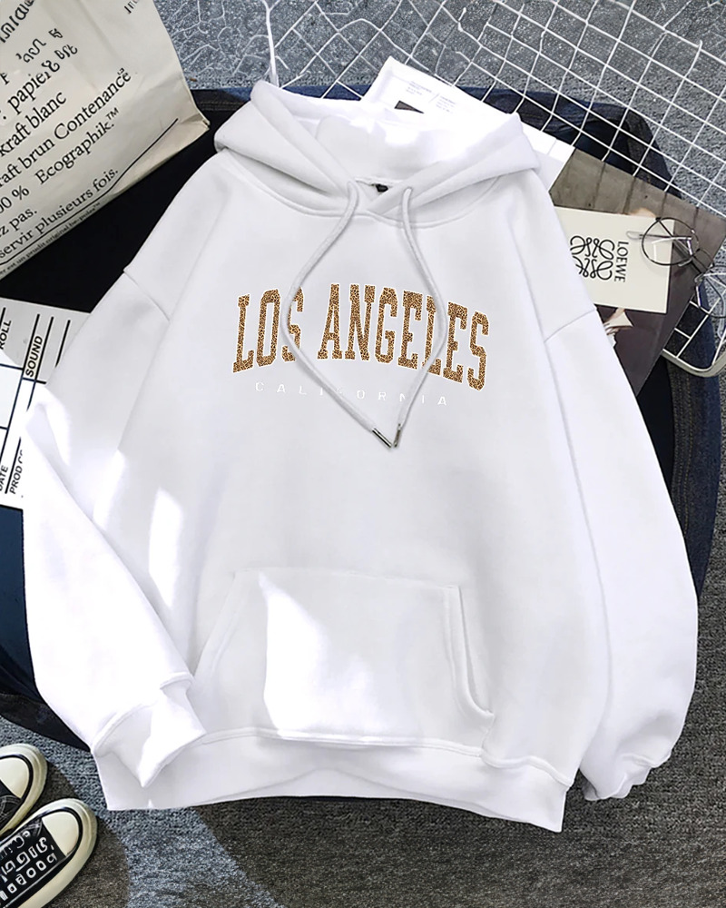 Y2K Grunge Los Angeles Hoodie - Retro 90s Fashion, Summer Y2K Outfits, Pastel Goth Style