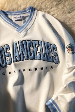 Y2K Grunge Los Angeles Sweatshirt - Retro 90s Fashion, Summer Y2K Outfits, Pastel Goth Style